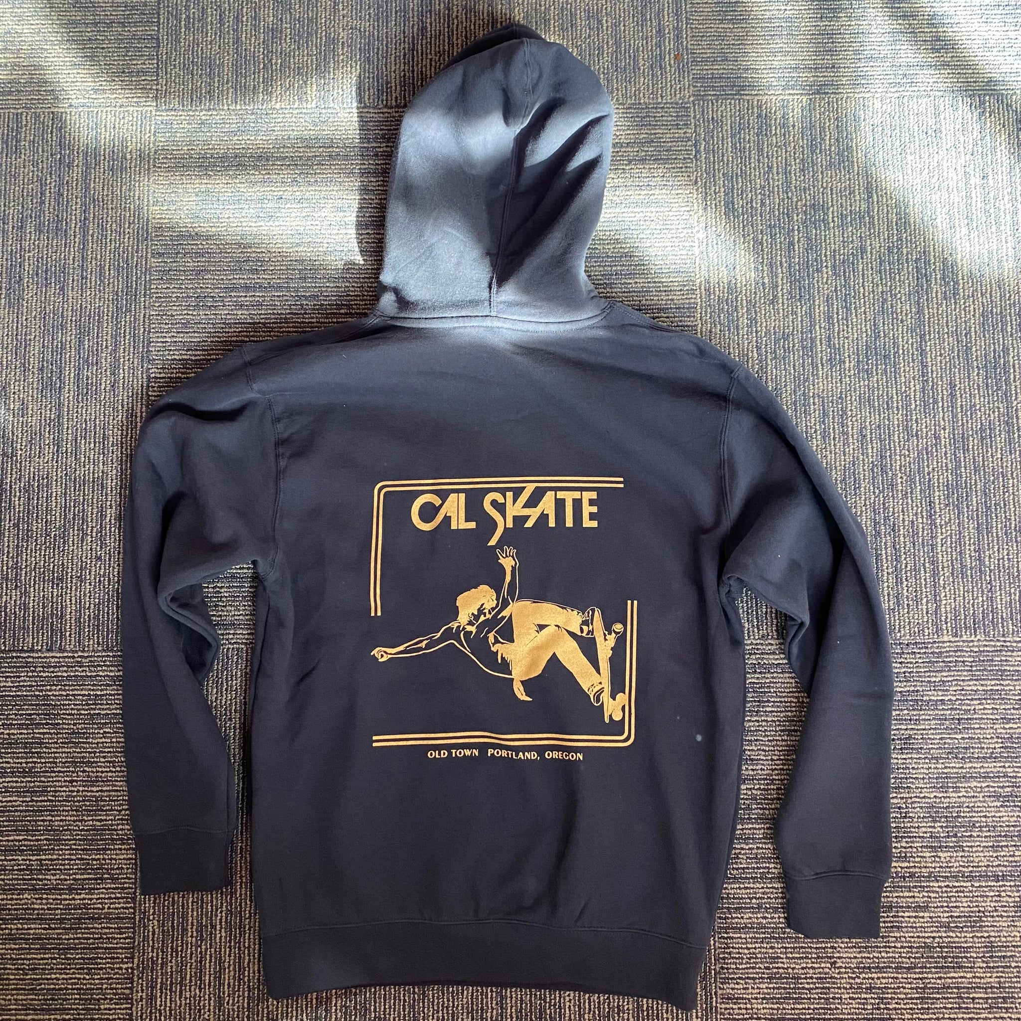 Cal Skate "Slasher- Pullover Hoody" Dark Navy/Gold