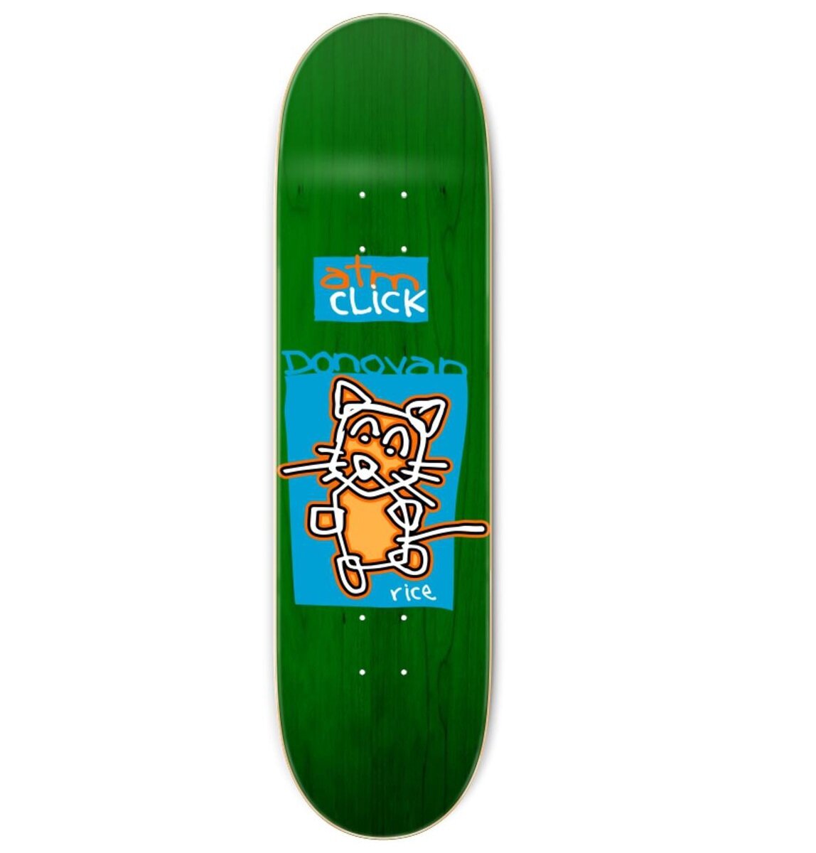 ATM Click Skateboards "Donovan Rice- Debut-Popsicle" Assorted Sized Deck